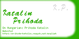 katalin prihoda business card